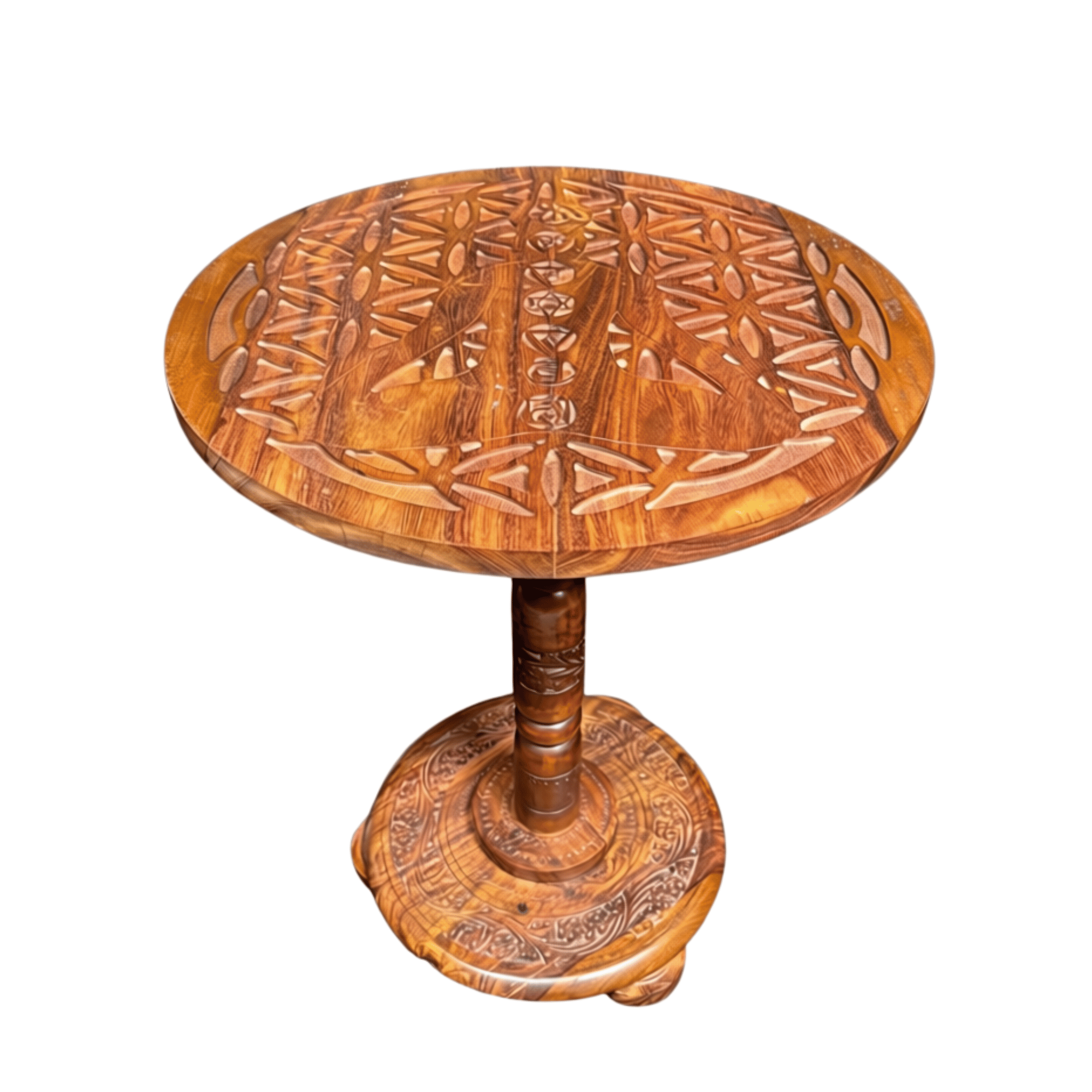 Mesa pedestal de madera